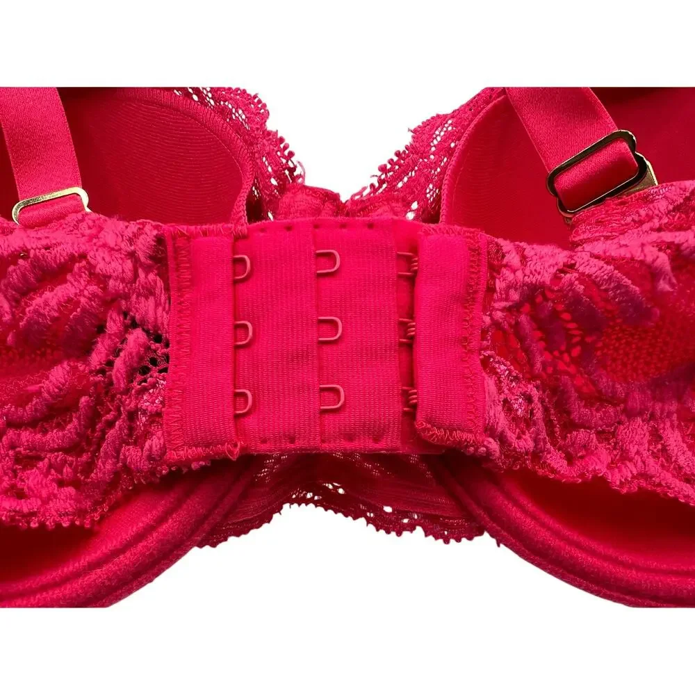 NATORI 741299 FEATHERS FULL COVERAGE BRA DARK PINK SIZE 34D